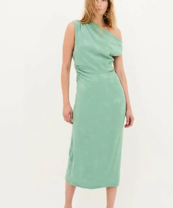 SOPHIE AND LUCIE Dresses>VESTIDO SANON PALMAS JADE TURQUESA