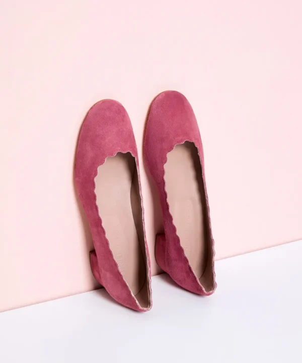 ANNIEL Shoes>ZAPATO ONDINA ANTE TACON ROSA