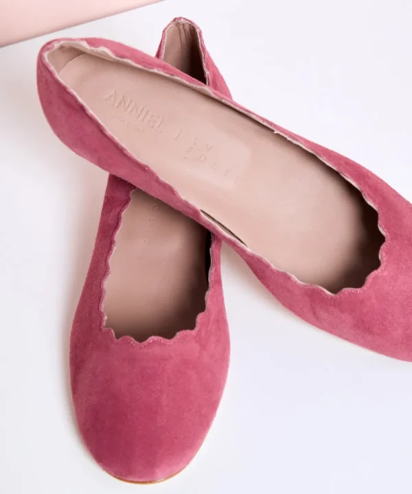 ANNIEL Shoes>ZAPATO ONDINA ANTE TACON ROSA