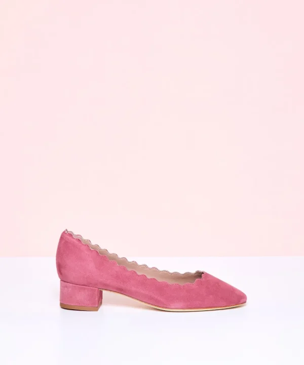 ANNIEL Shoes>ZAPATO ONDINA ANTE TACON ROSA